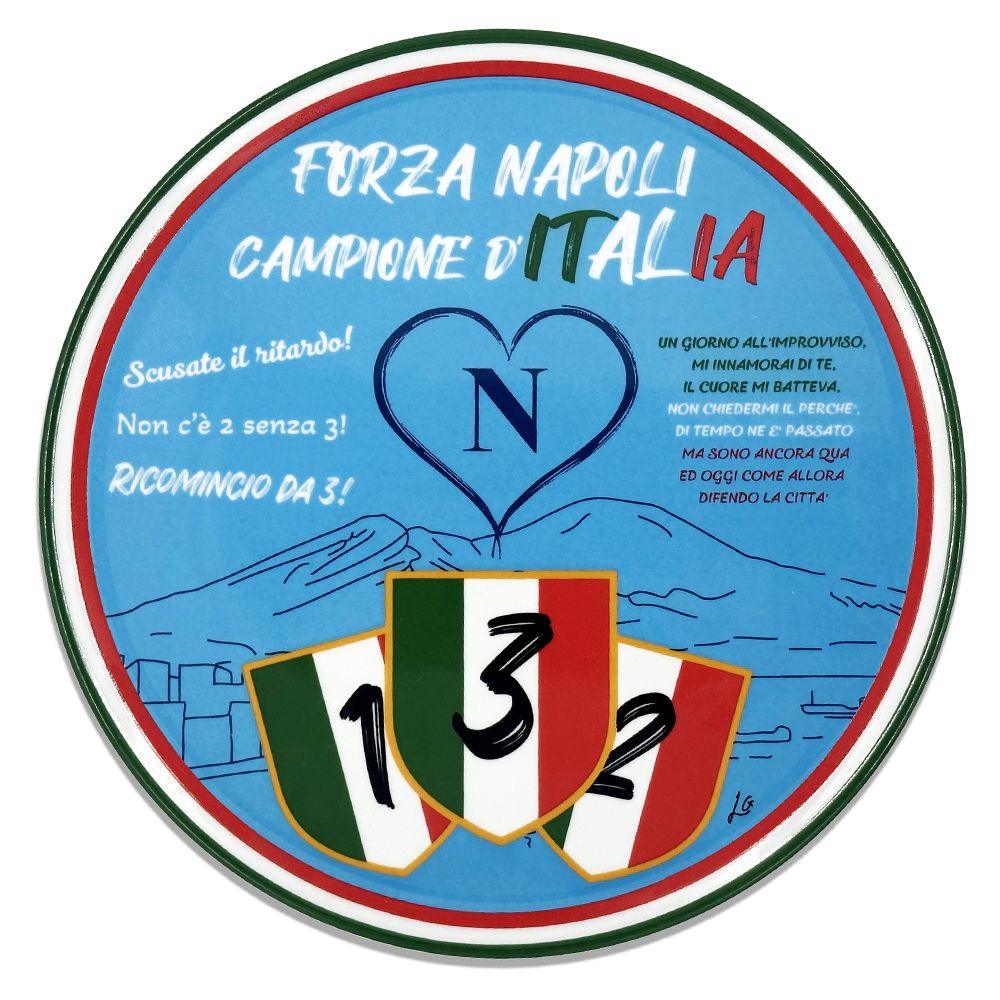 Pizza plate cm.33 Napoli Campione