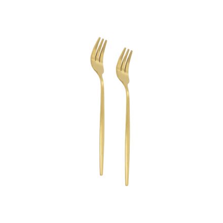 Set of 2 Eko's Gold dessert forks