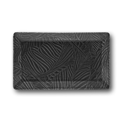 Kimi Breath rectangular black plate 26x15 cm