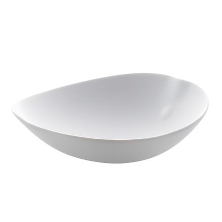 White Kave salad bowl cm. 21 opaque