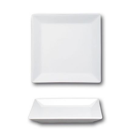 Kimi white dinner plate 24 cm.