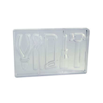 Mold for 5 hardware items in polycarbonate