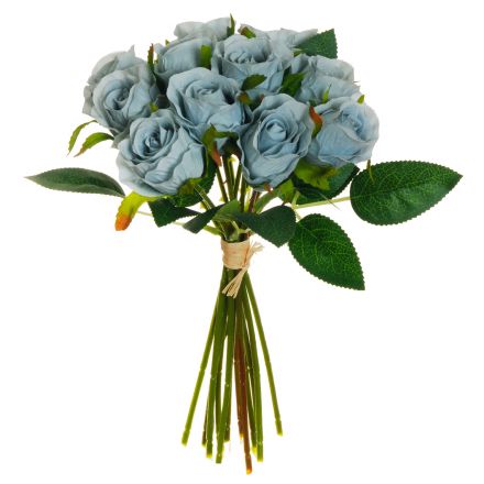 light blue Cloe rose bud bundle