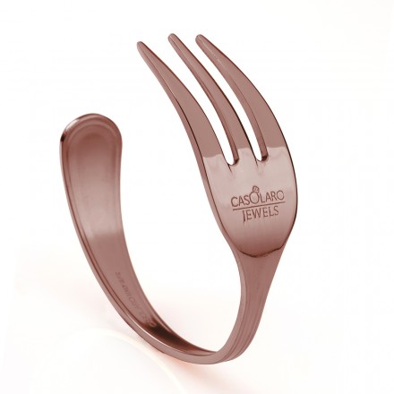 Copper fork bracelet