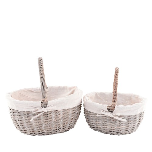 Set 2 gray baskets