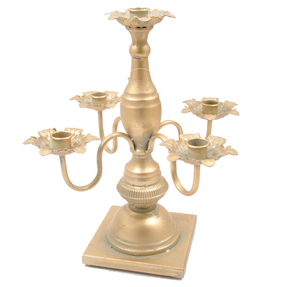 5-flame candlestick