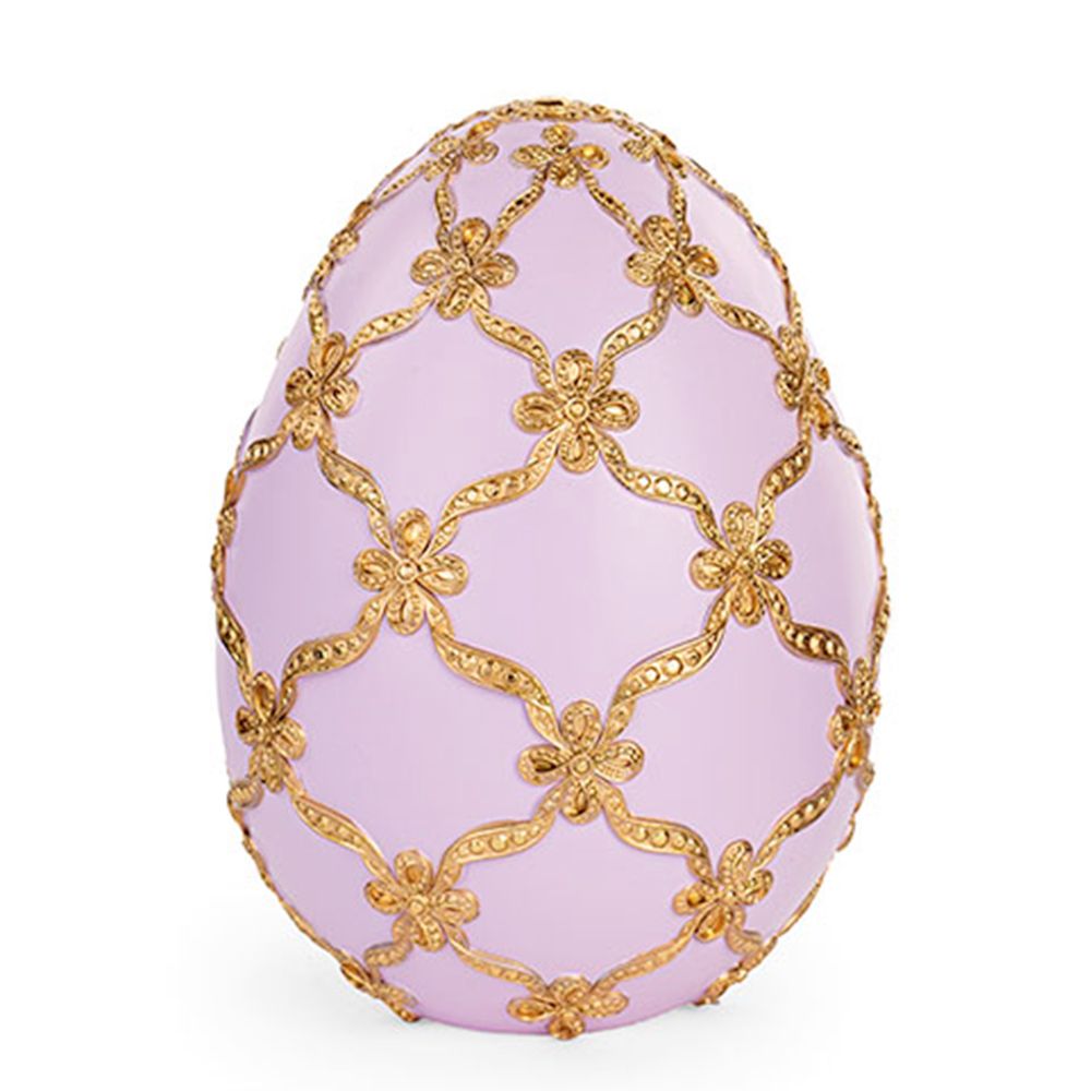 Lilac and gold egg