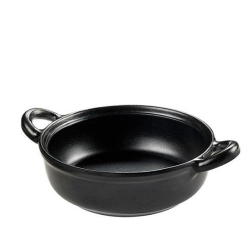 Matte black melamine pan
