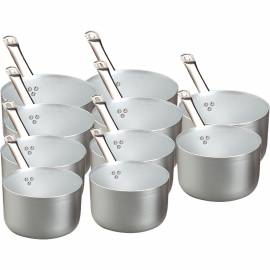 Offer set 10 high casseroles aluminium