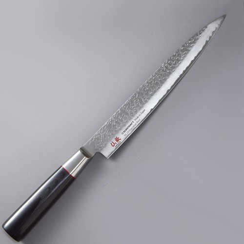 Sashimi knife with hammered blade 21 cm