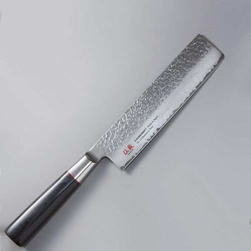 Nakiri knife with hammered blade 17 cm