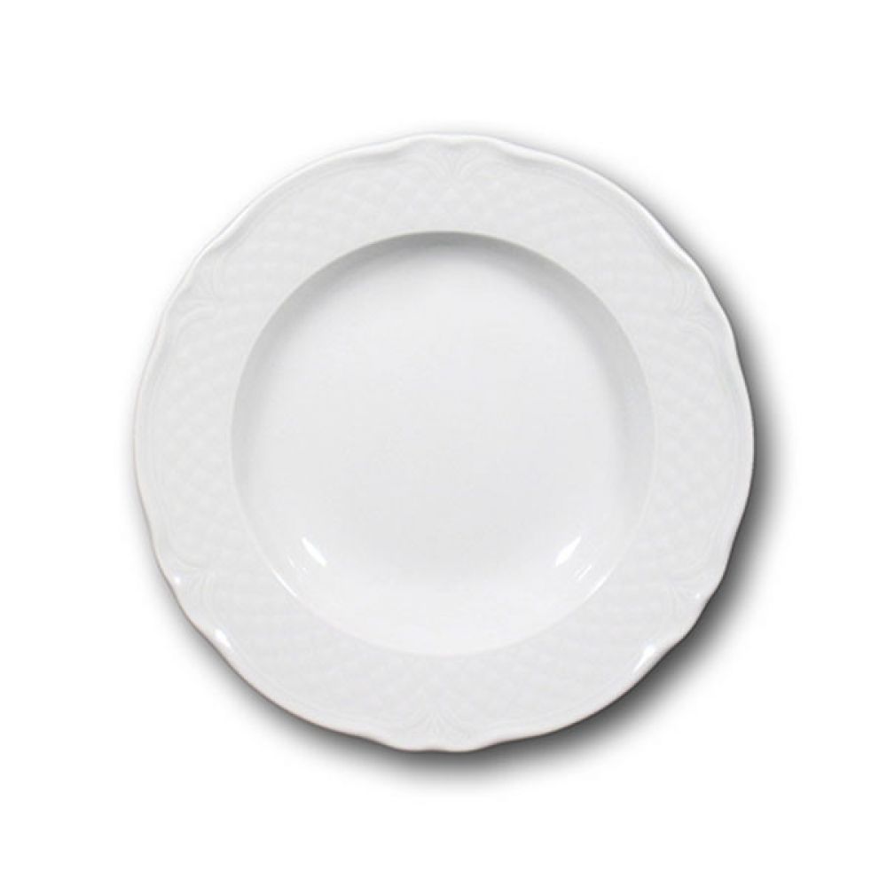 Malaga deep plate 23 cm white