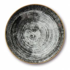 Black Round Flat Plate cm 26