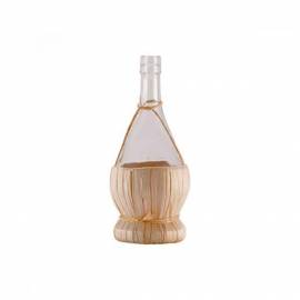 Chianti glass bottle with straw basket