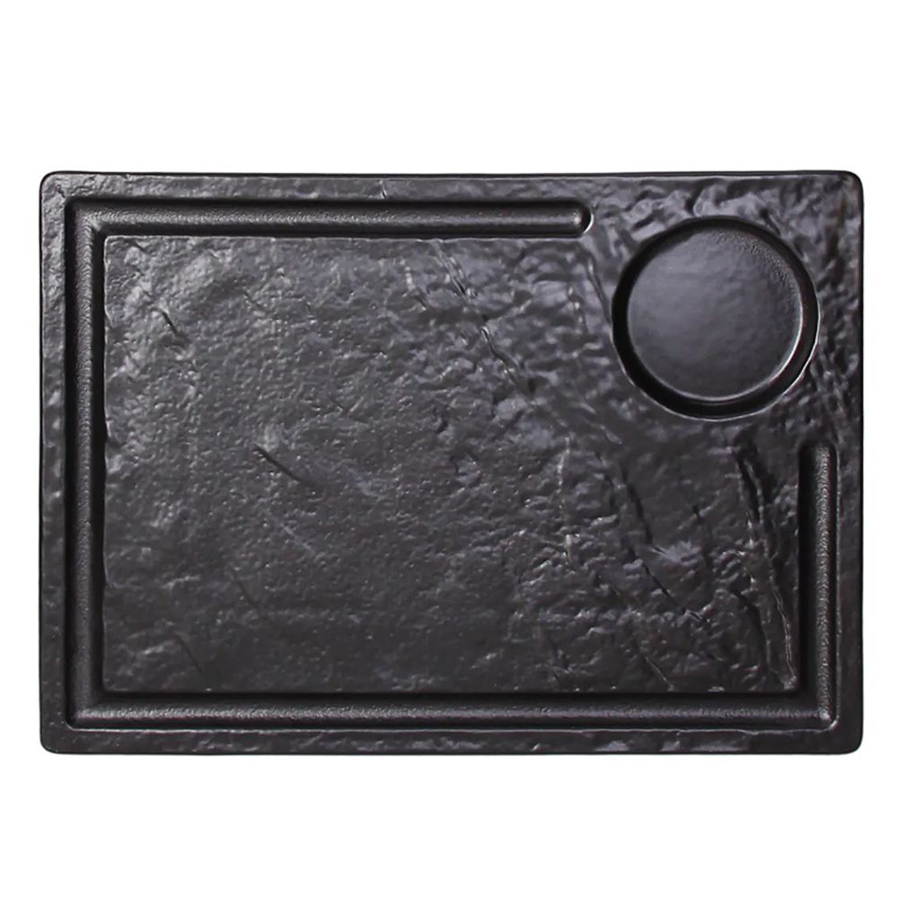 Rectangular steak plate Vulcania