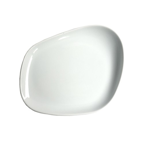 Plate cm. 23 Glazed White Wabasi 