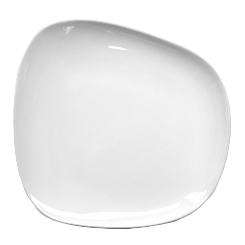 Plate cm. 26 glazed White Wabasi