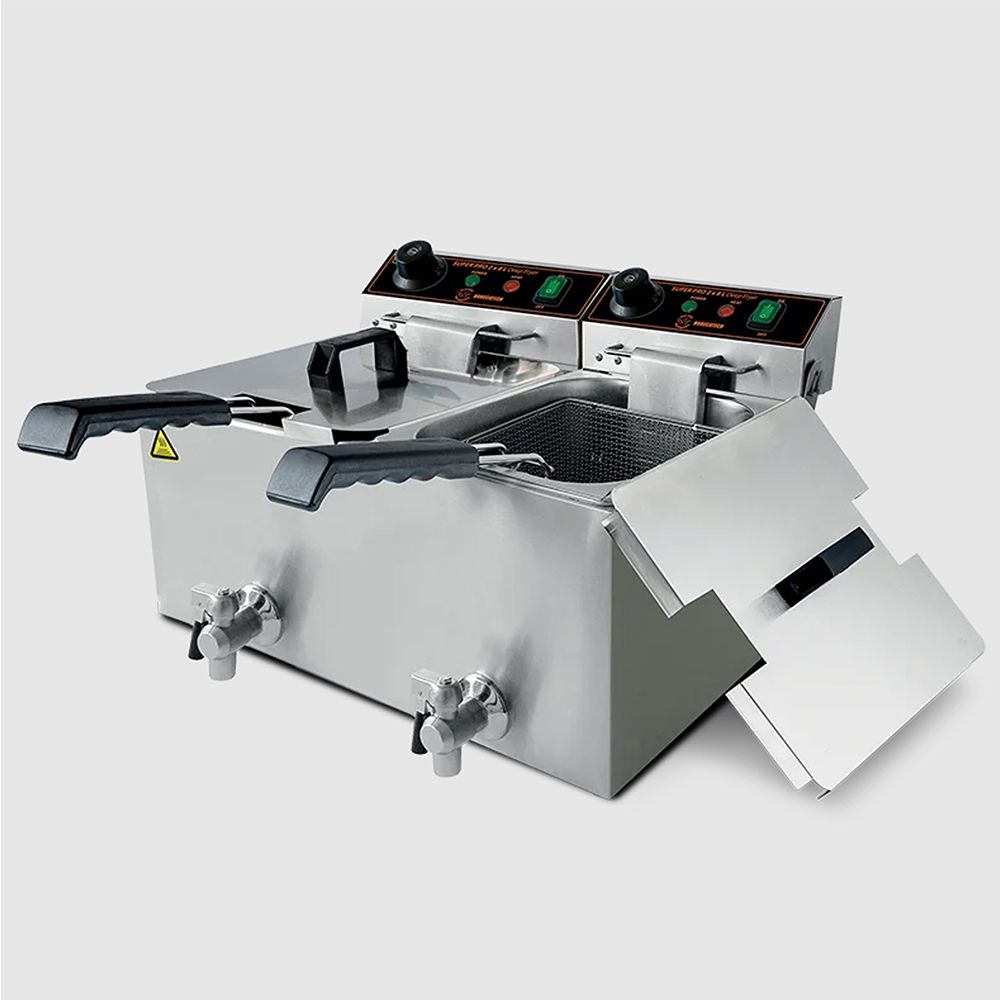 Fryer with 2 tanks 8+8 Lt