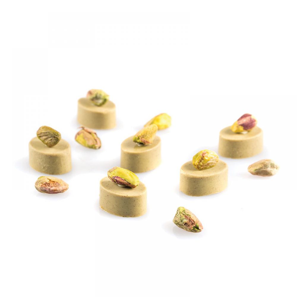 Micro Oval5 mold in white silicone