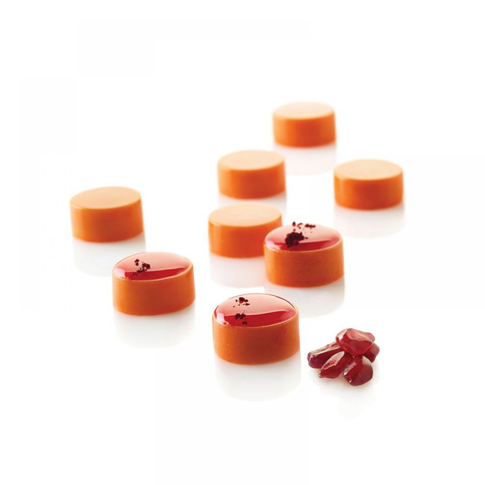 Micro Round5 mold in white silicone