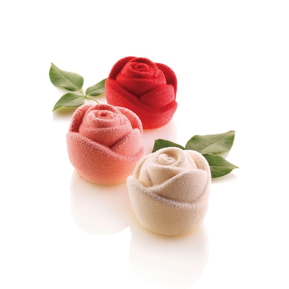 Rosa145 mold in white silicone