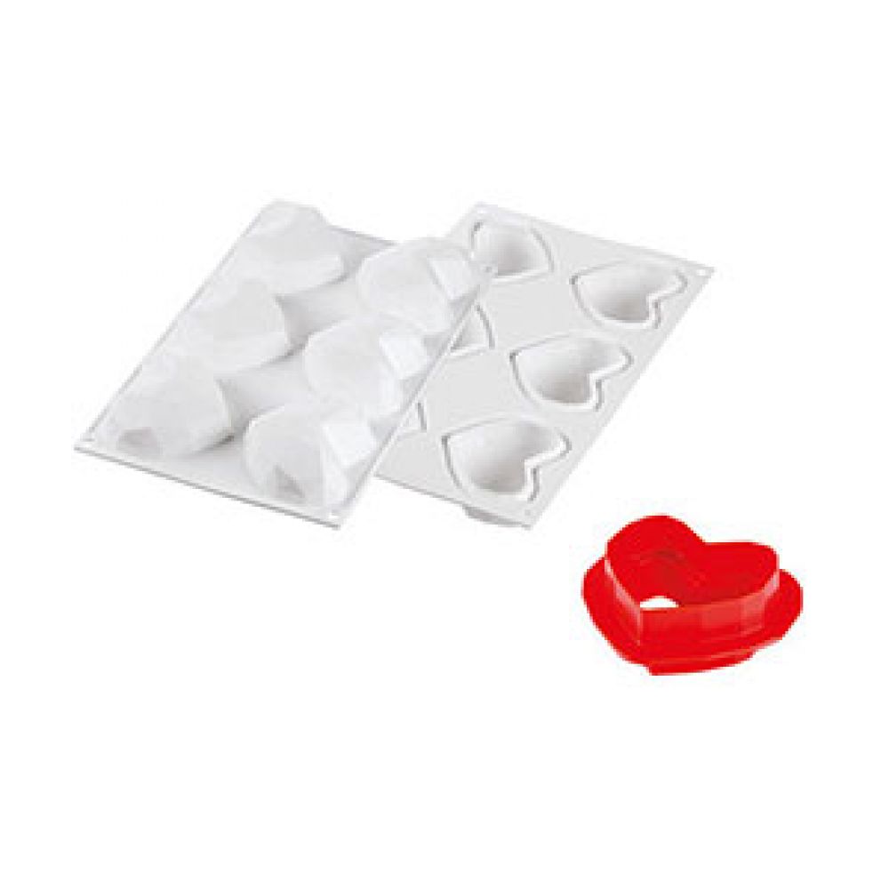 Mould origami hearts silicone