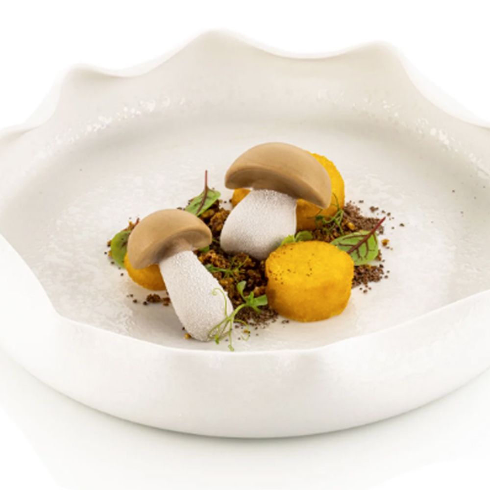 Silicone porcini mushroom mold