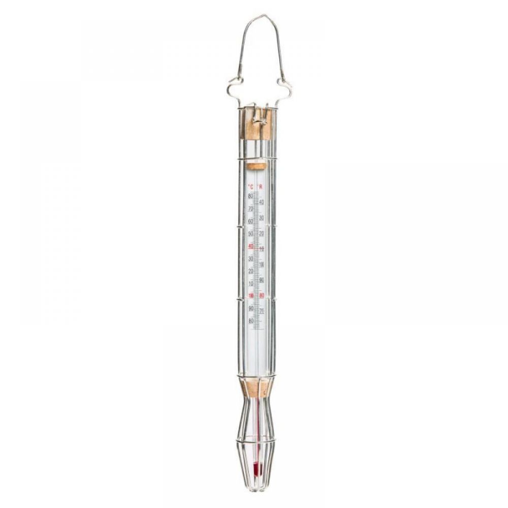 Sugar thermometer in glass