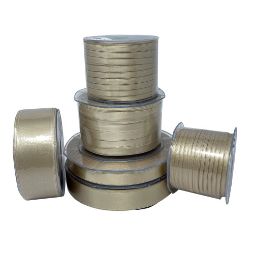 Taupe double satin ribbon