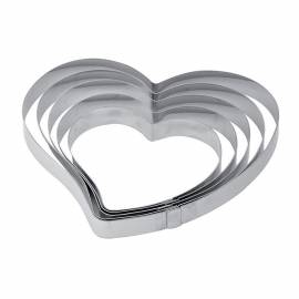 Heart shaped stainless steel bands
